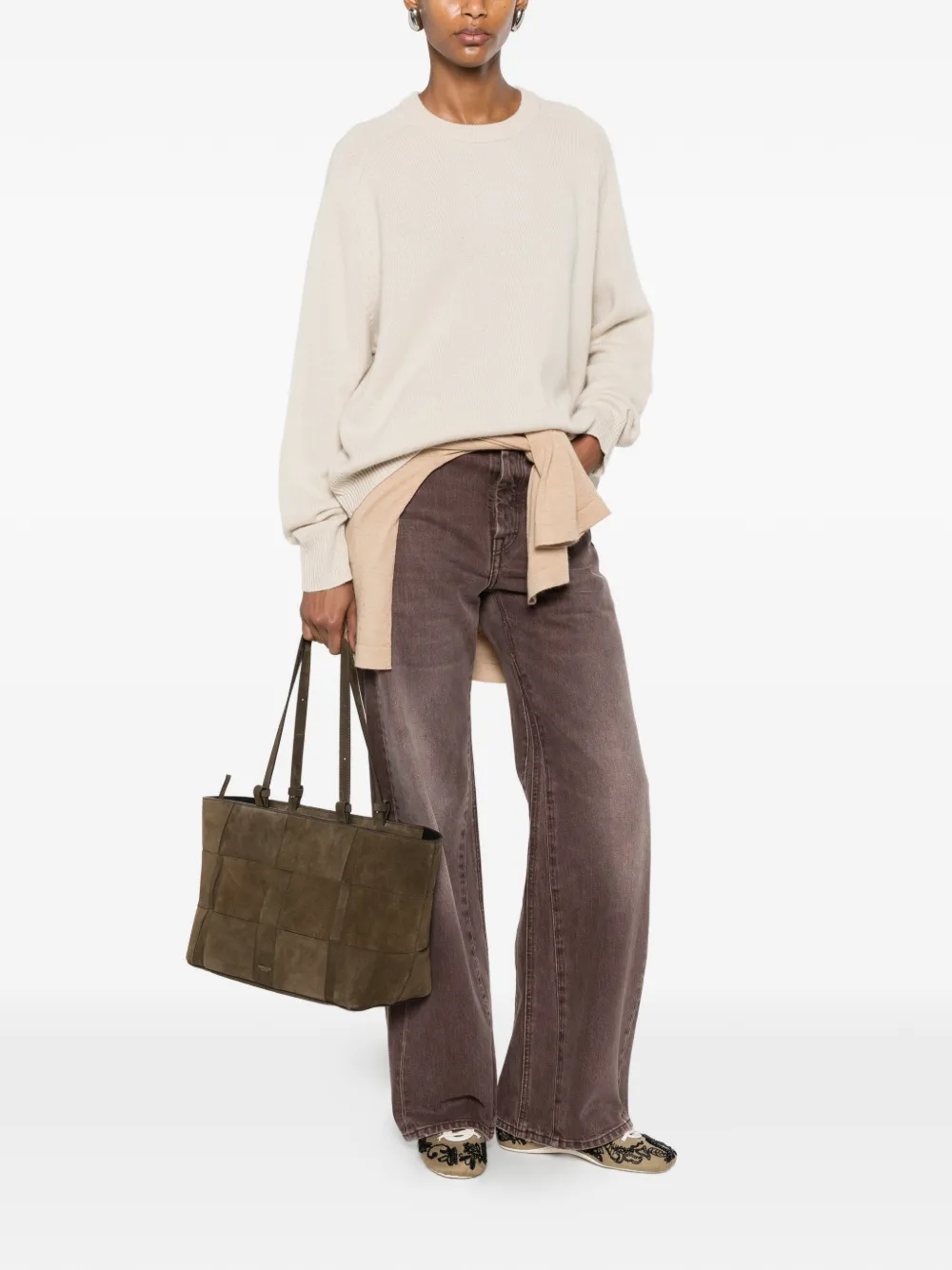 Soft Goat Trui met raglanmouwen Beige