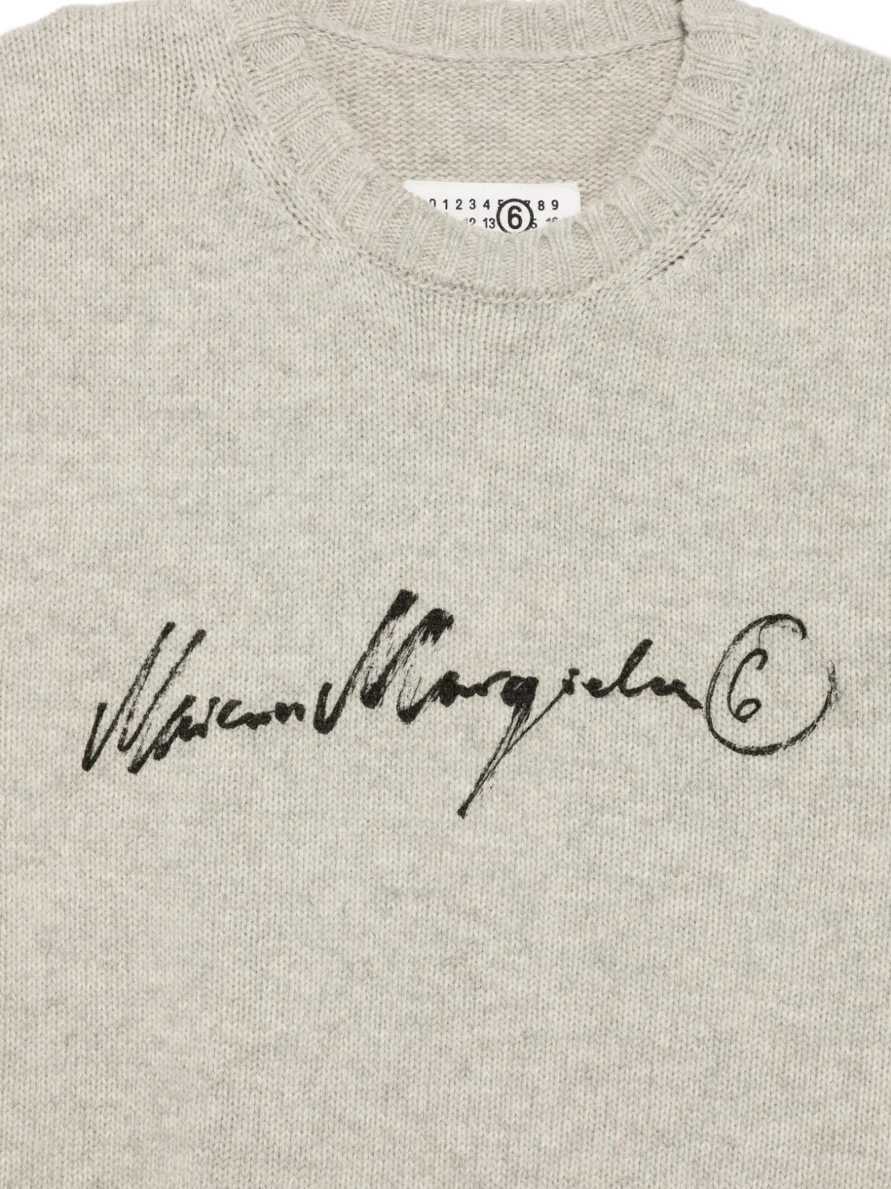 MM6 Maison Margiela Trui met logoprint Grijs