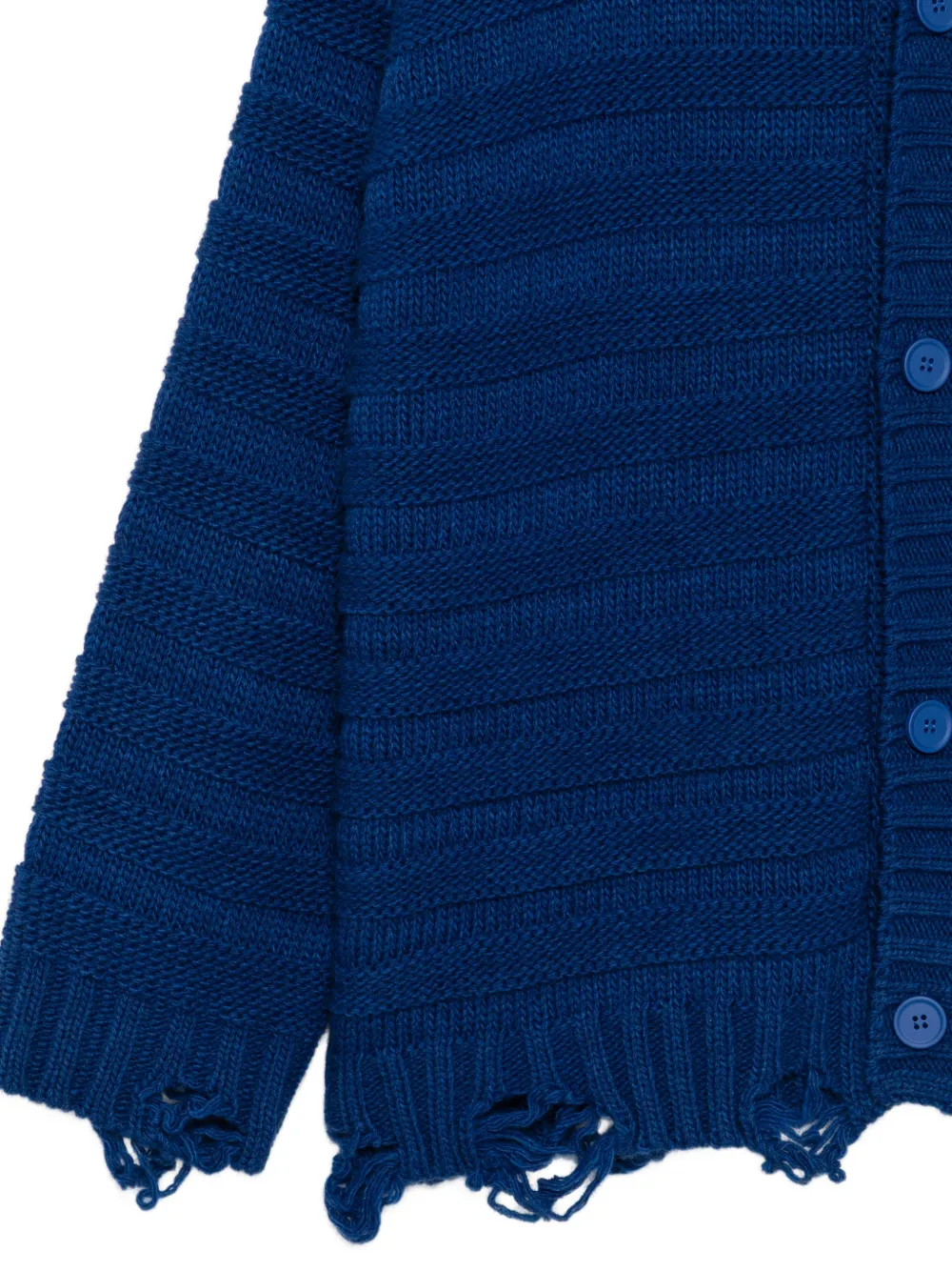MM6 Maison Margiela Gerafeld vest met horizontale streep Blauw