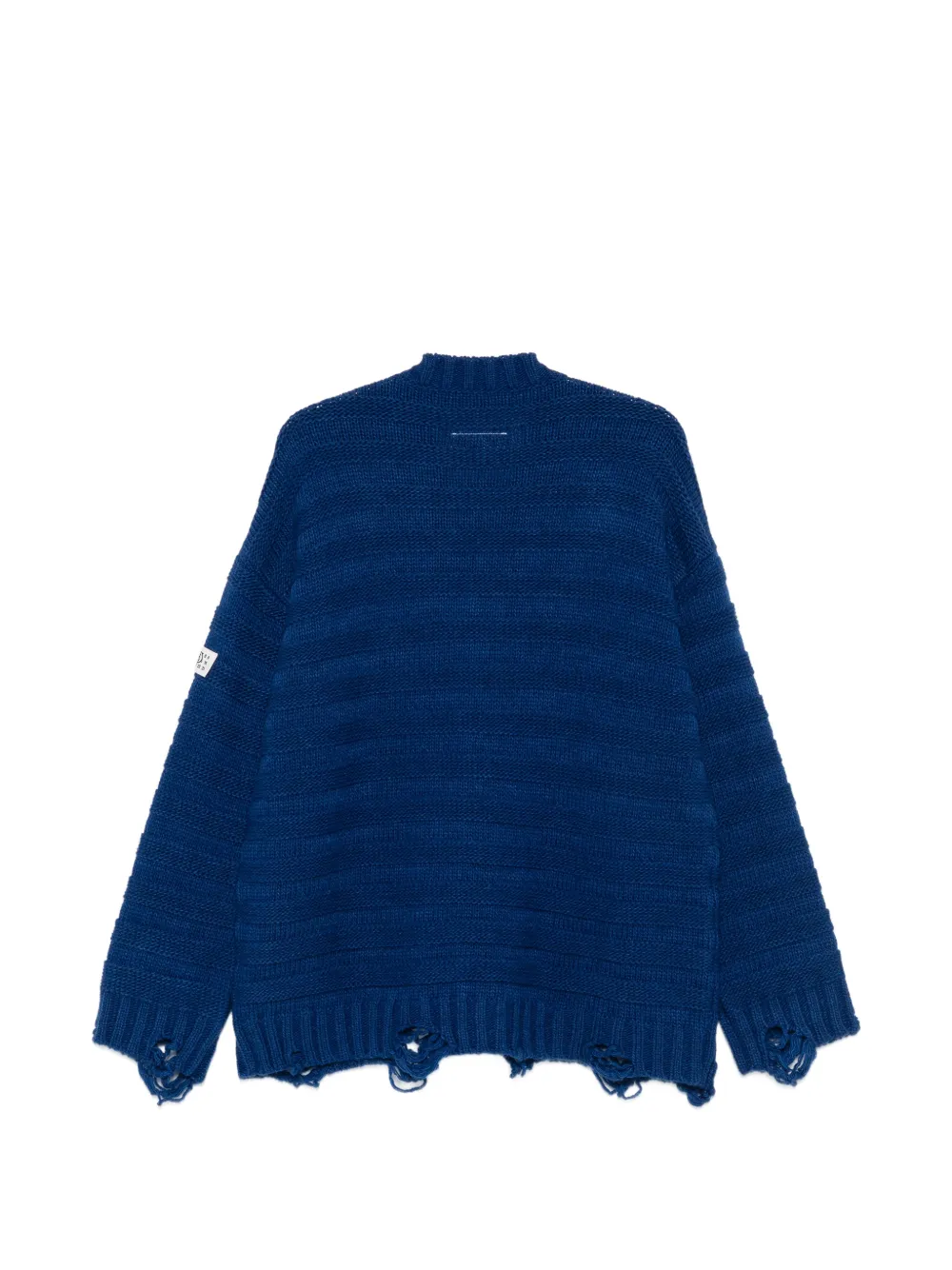 MM6 Maison Margiela Gerafeld vest met horizontale streep Blauw