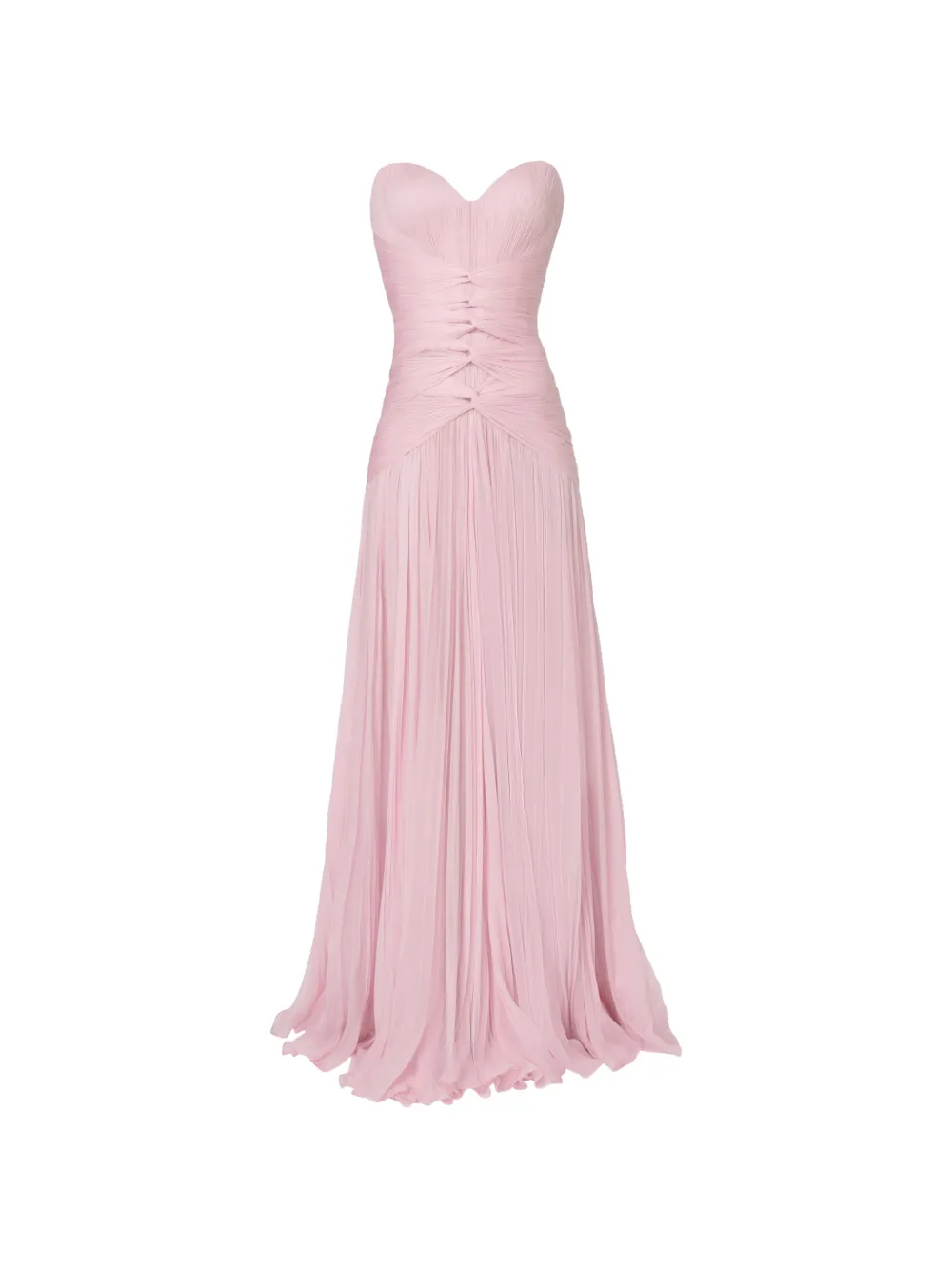 Iris Serban Winnie ruched-bodice maxi dress - Rosa