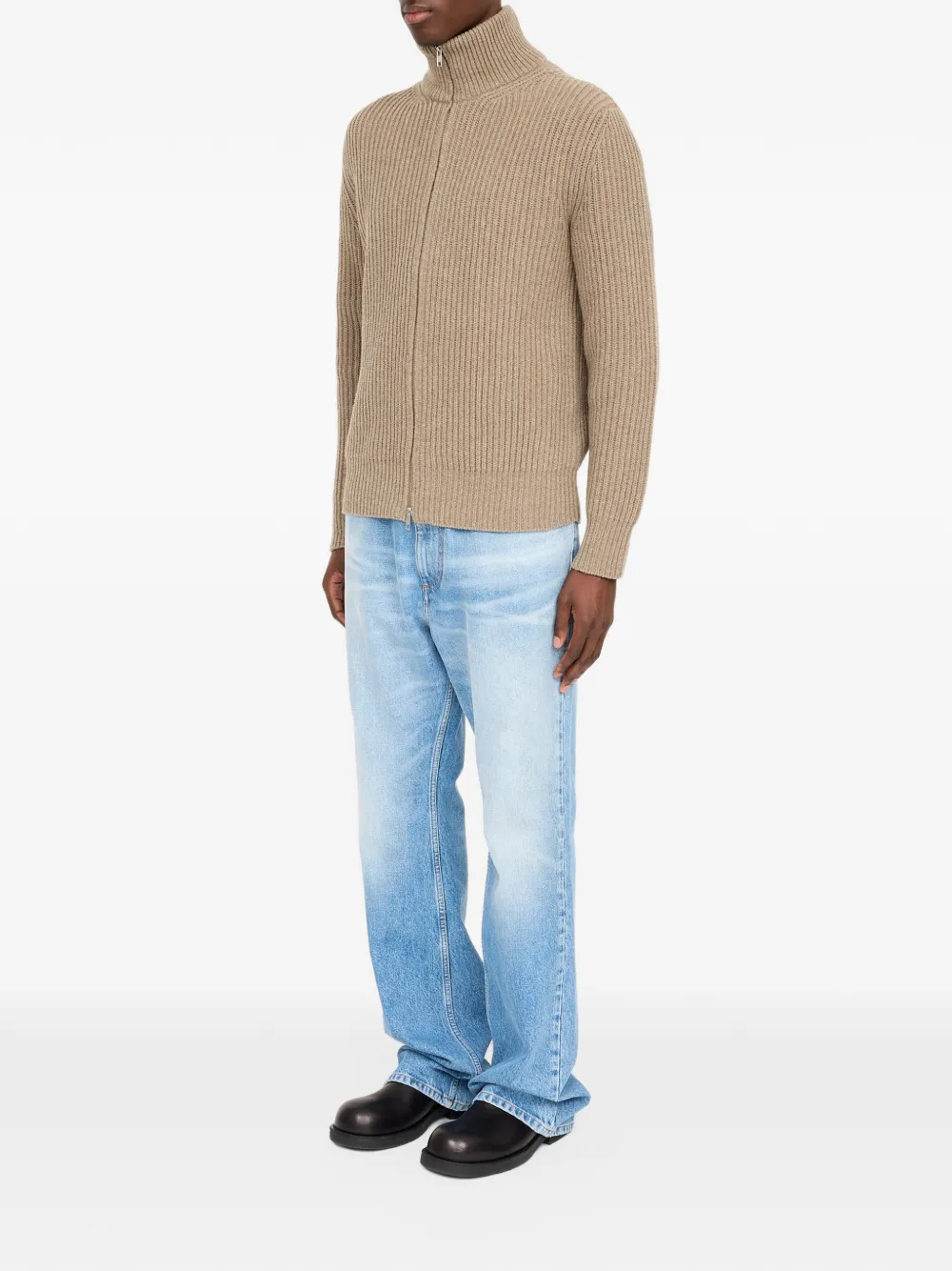 MM6 Maison Margiela Ribgebreide trui Grijs
