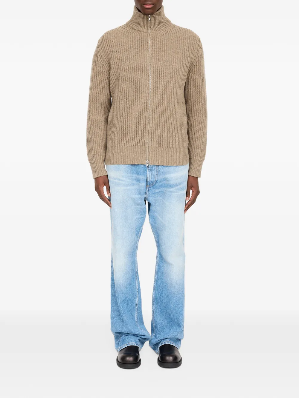 MM6 Maison Margiela Ribgebreide trui Grijs
