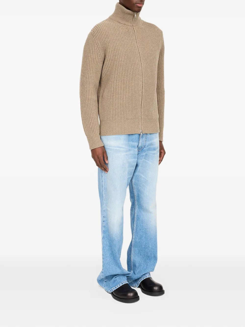 MM6 Maison Margiela Ribgebreide trui Grijs