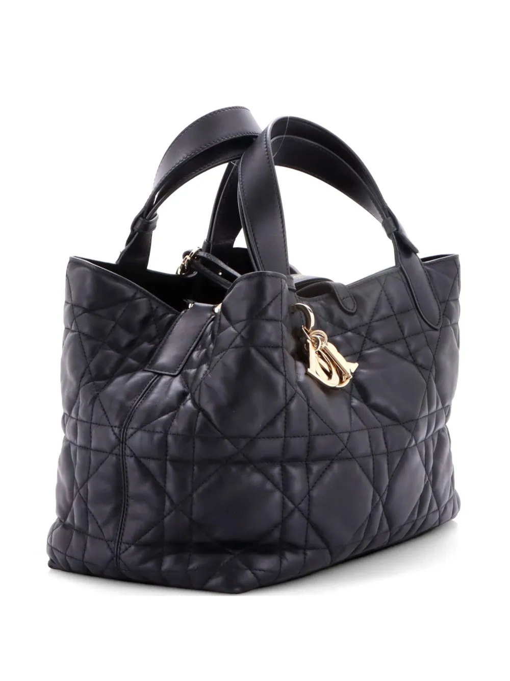 Christian Dior Pre-Owned Toujours Macrocannage Quilt Calfskin Medium tote bag - Schwarz