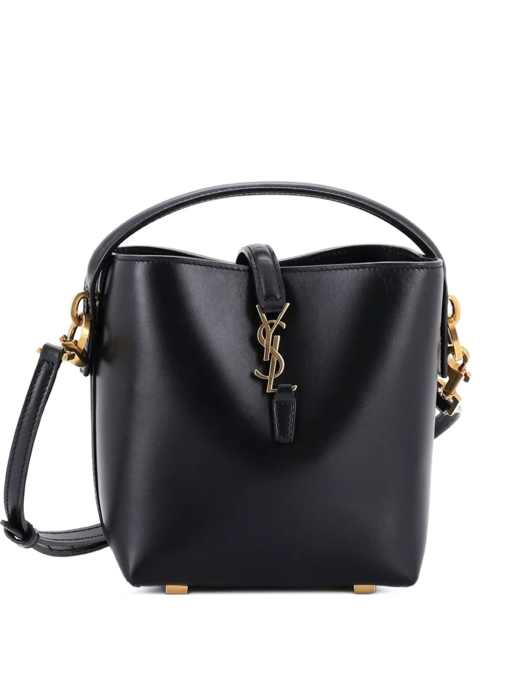 Saint Laurent Pre-Owned Le 37 Leather Mini bucket bag - Black