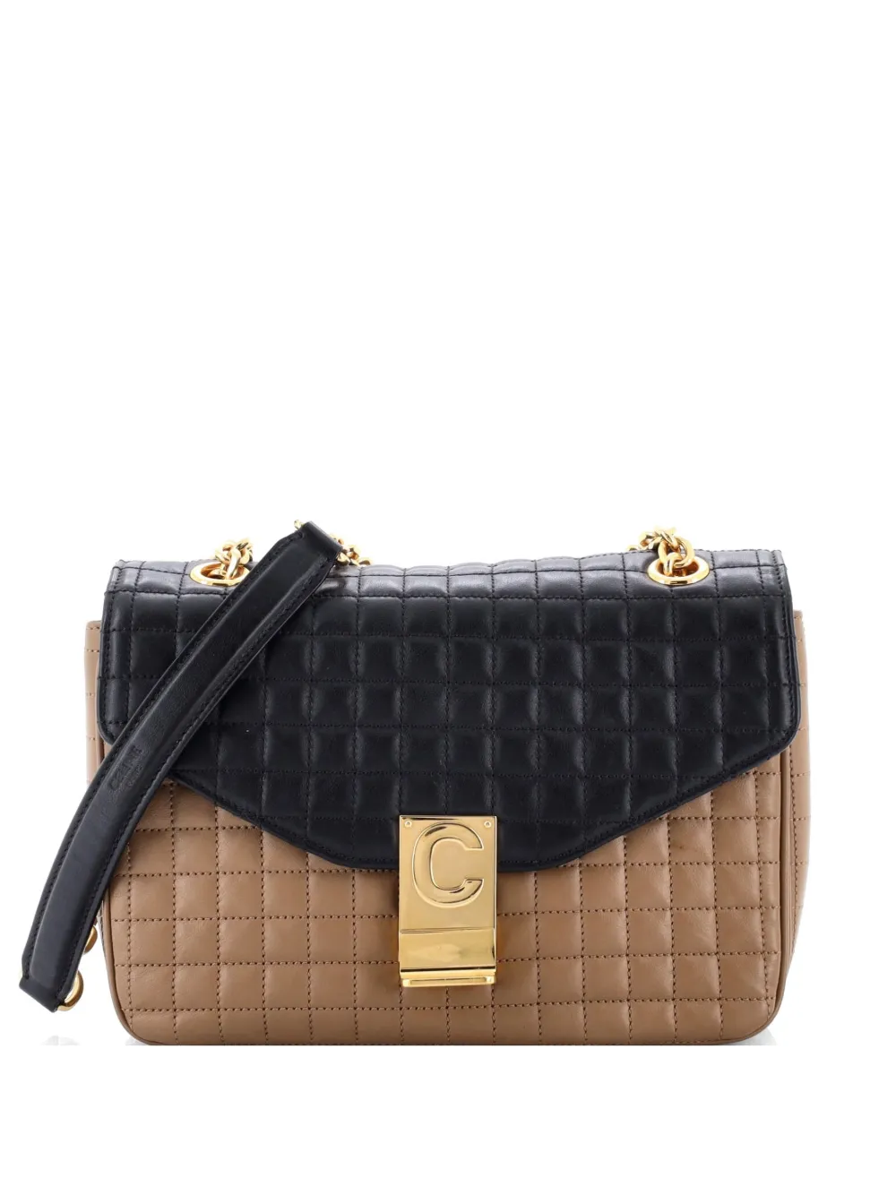 Celine Pre-Owned C Bag Quilted Leather Medium shoulder bag - Nero