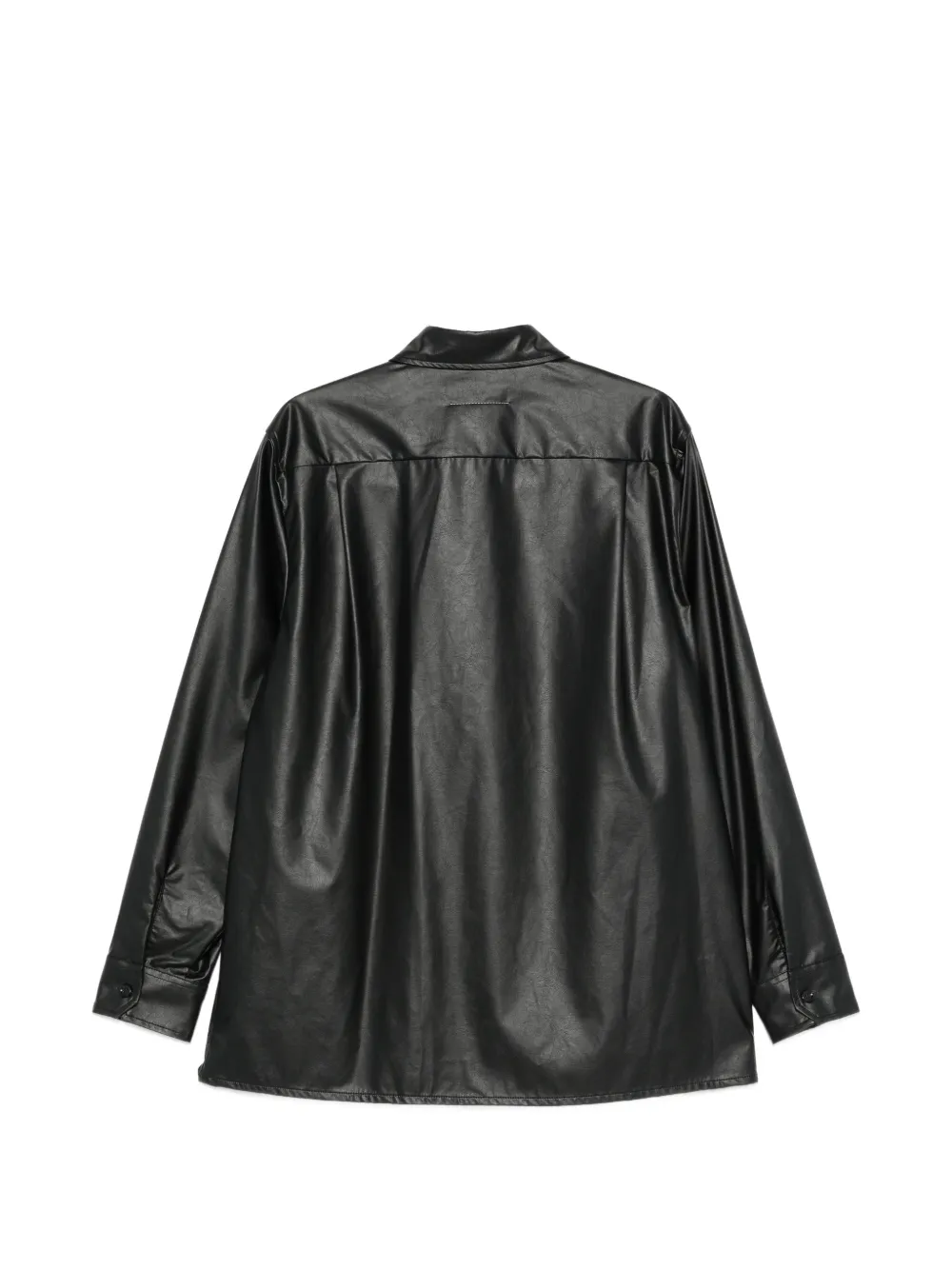 MM6 Maison Margiela Shirt met logo-reliëf Zwart
