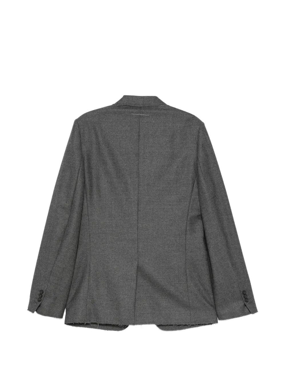 MM6 Maison Margiela Blazer met franje afwerking Grijs