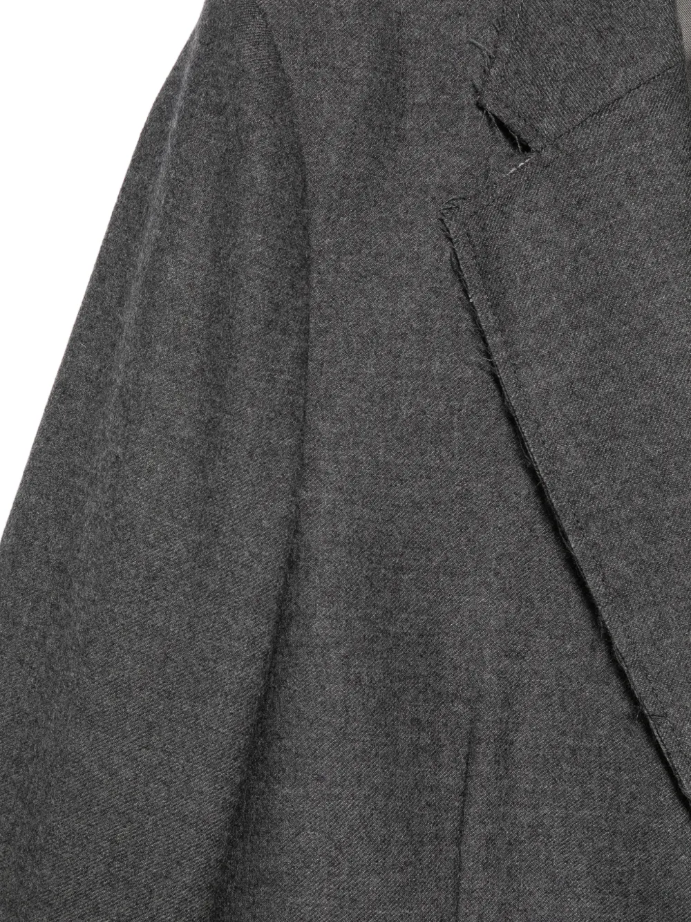 MM6 Maison Margiela Blazer met franje afwerking Grijs