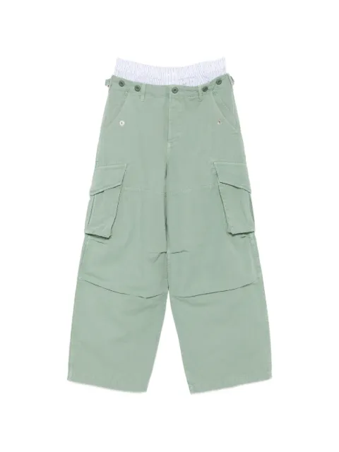 Alexander Wang pantalon cargo à effet de superposition à la taille
