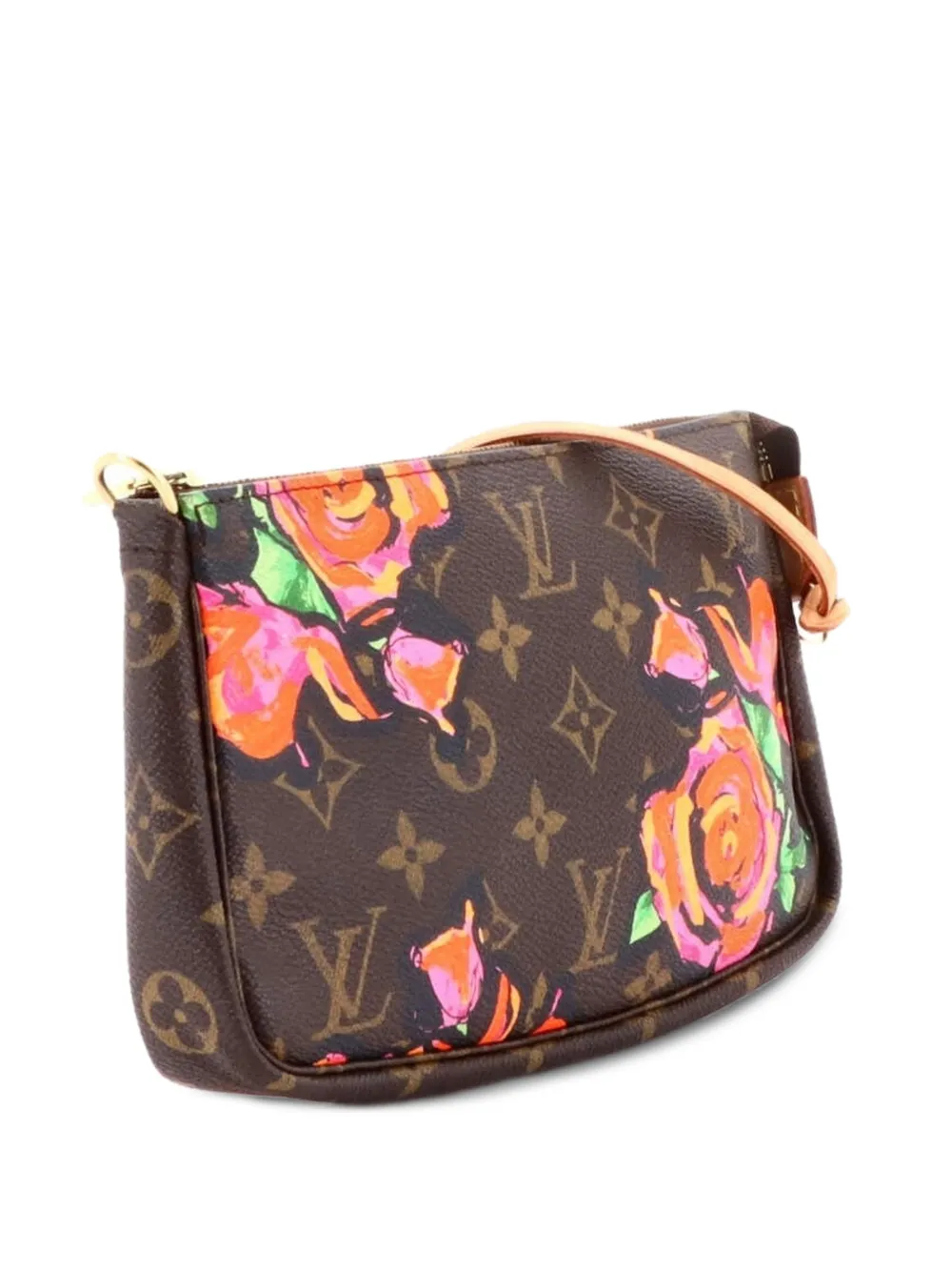 Louis Vuitton Pre-Owned Pochette Accessoires Limited Edition Monogram Roses shoulder bag - Brown