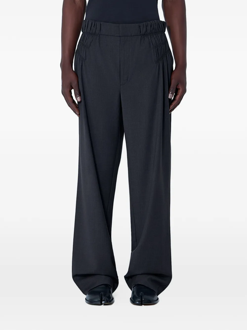 Kiko Kostadinov elasticated-waist tailored trousers - Marrone