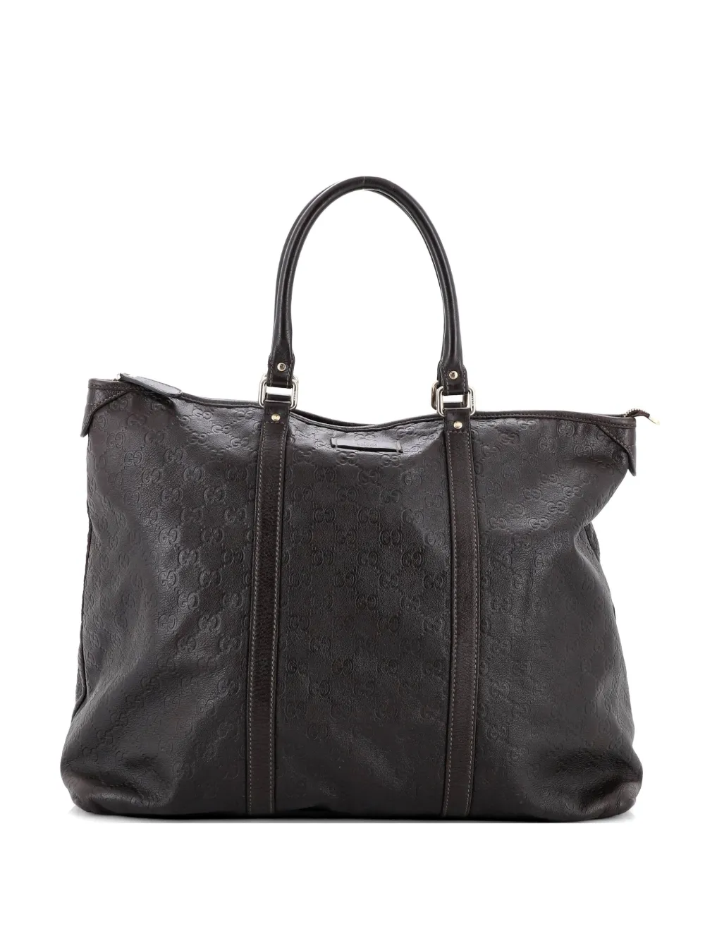 Gucci Pre-Owned Mittelgroße Joy Guccissima Tote Bag aus Leder mit Reißverschluss - Braun