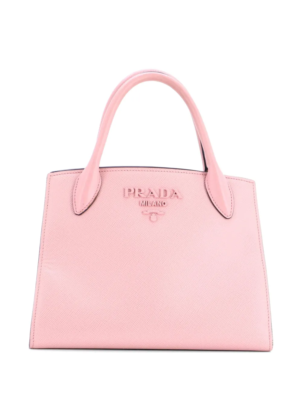 Prada Pre-Owned Monochrome Saffiano with City Calf Small tote bag - Rosa