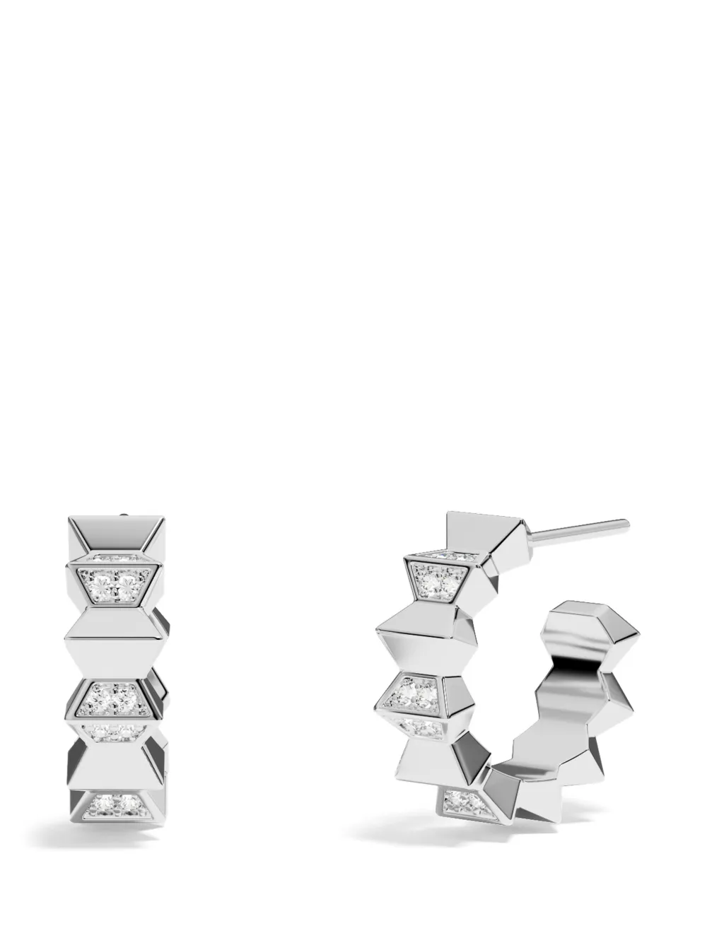 APM Monaco Up and Down hoop earrings