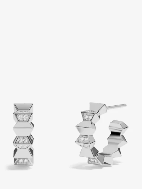 APM Monaco Up and Down hoop earrings