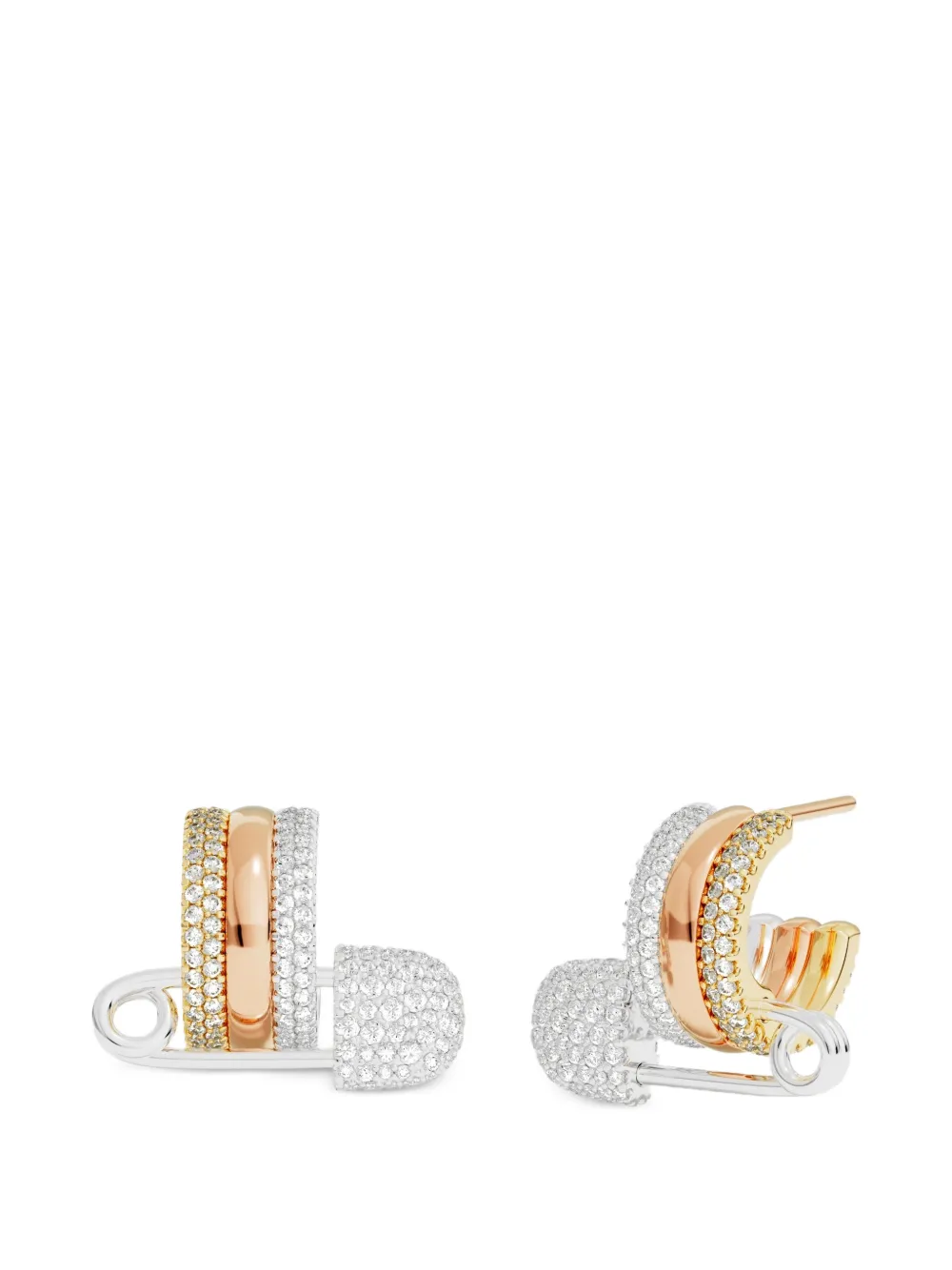APM Monaco boucles d'oreilles Tricolor Morse - Argent APM Monaco boucles d'oreilles Tricolor Morse - Argent