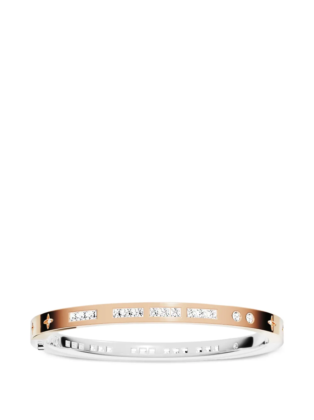 Apm Monaco Morse Toi Moi Bangle In Silver