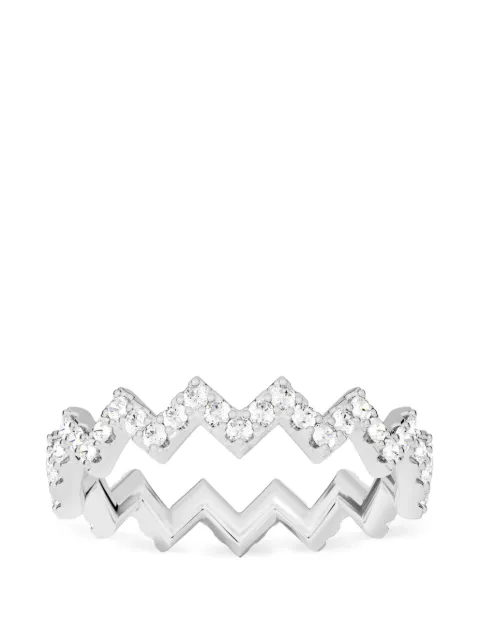 APM Monaco bague Up and Down à motif zigzag