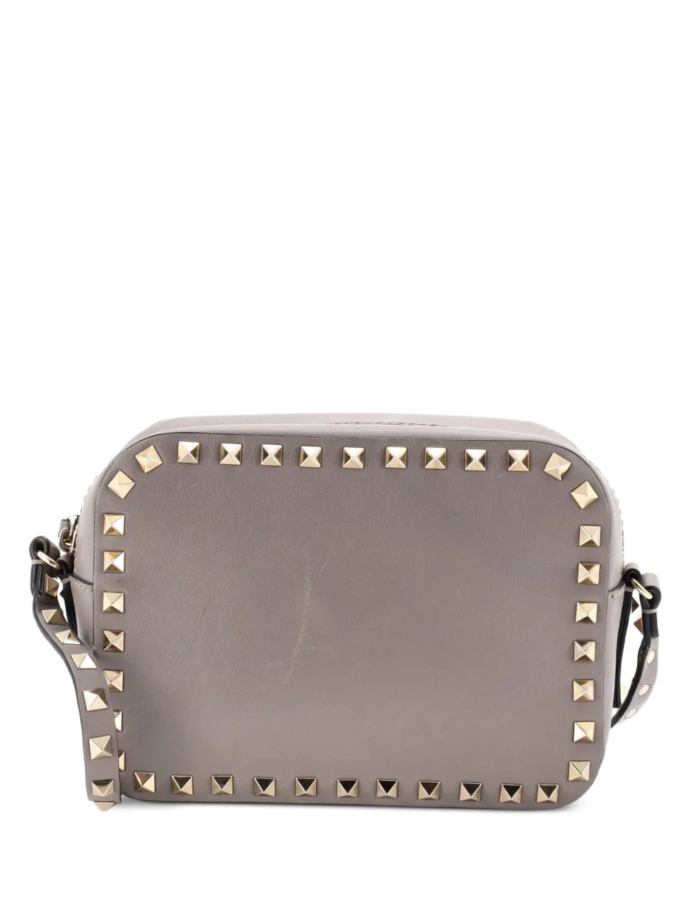 Valentino Garavani Pre-Owned Rockstud Camera Leather crossbody bag - Grigio