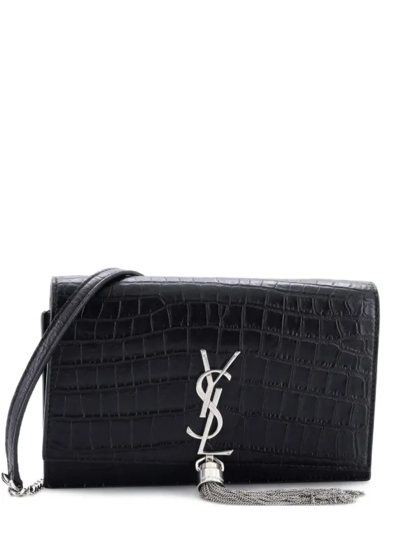 Saint Laurent Pre-Owned クラシック モノグラム タッセル チェーン 