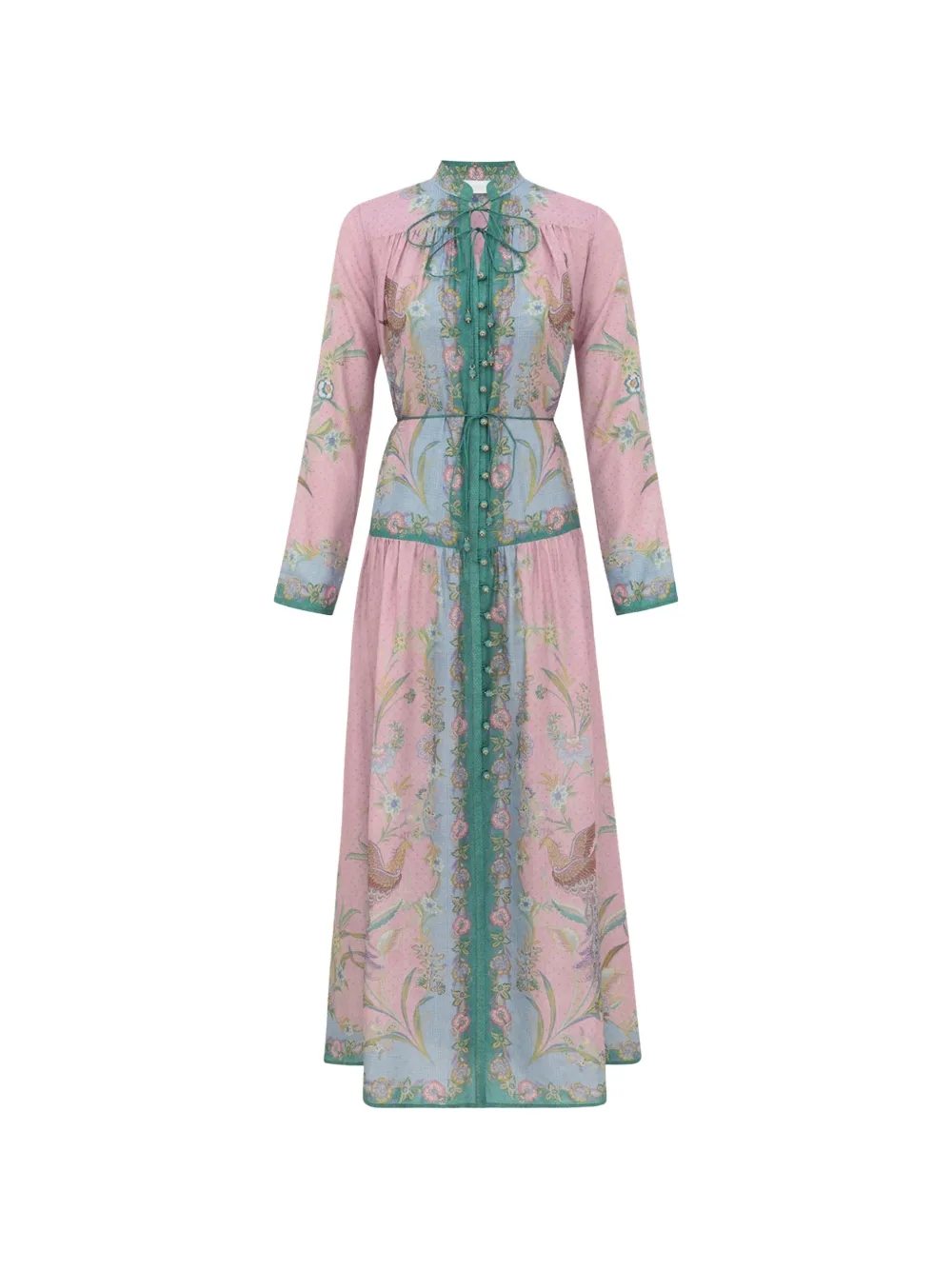 ZIMMERMANN floral-print silk maxi dress - Rosa