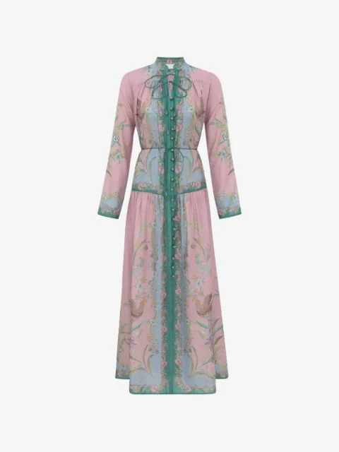 ZIMMERMANN floral-print silk maxi dress