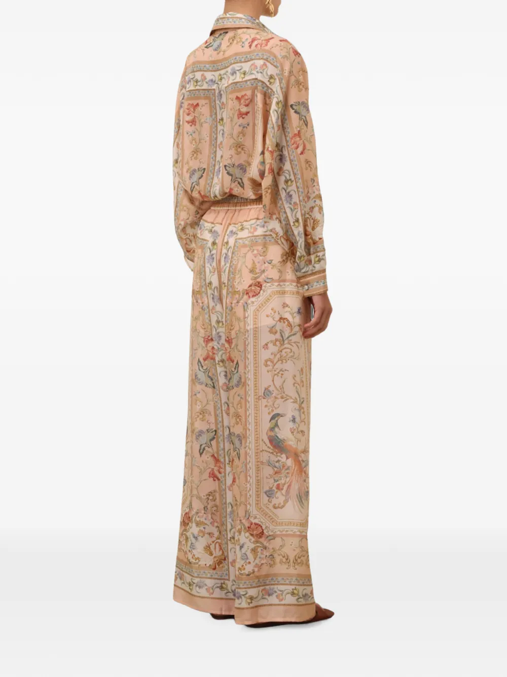 ZIMMERMANN Roselight ruimvallende broek Beige