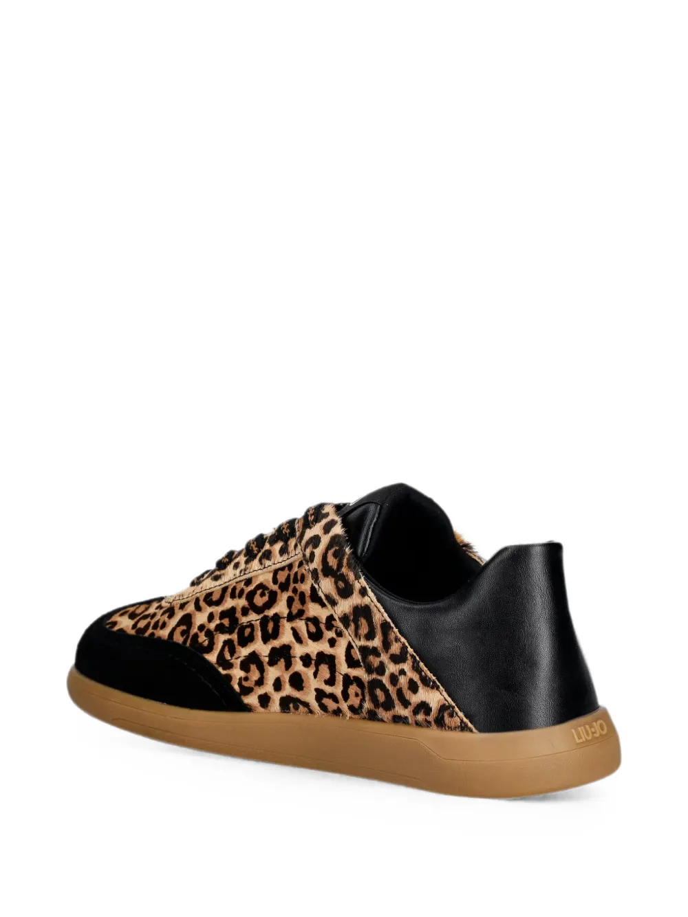LIU JO leopard-print lace-up sneakers Bruin