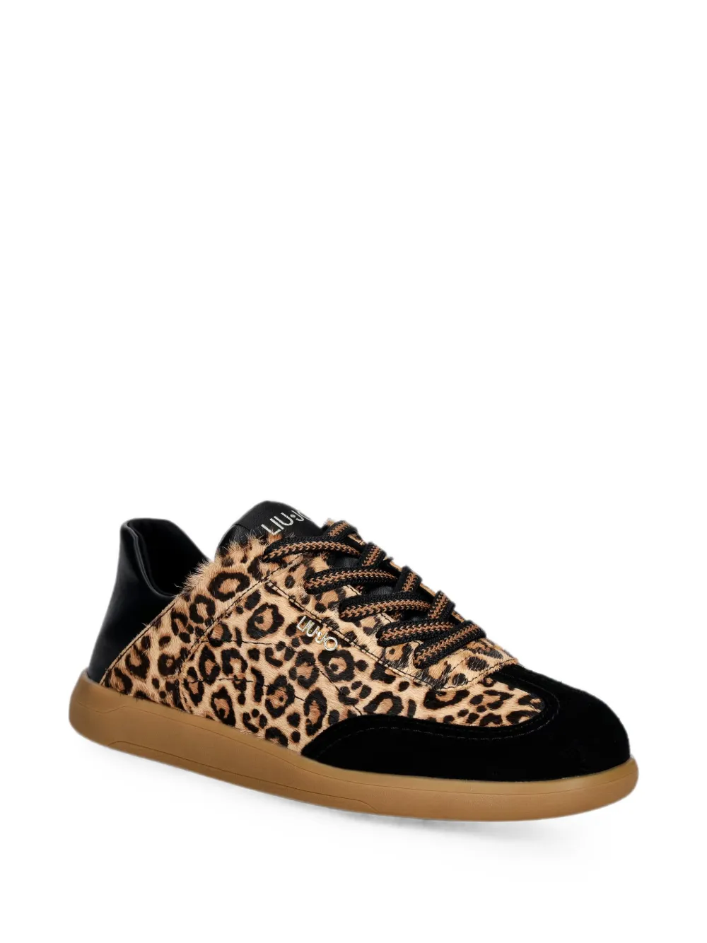 LIU JO leopard-print lace-up sneakers Bruin