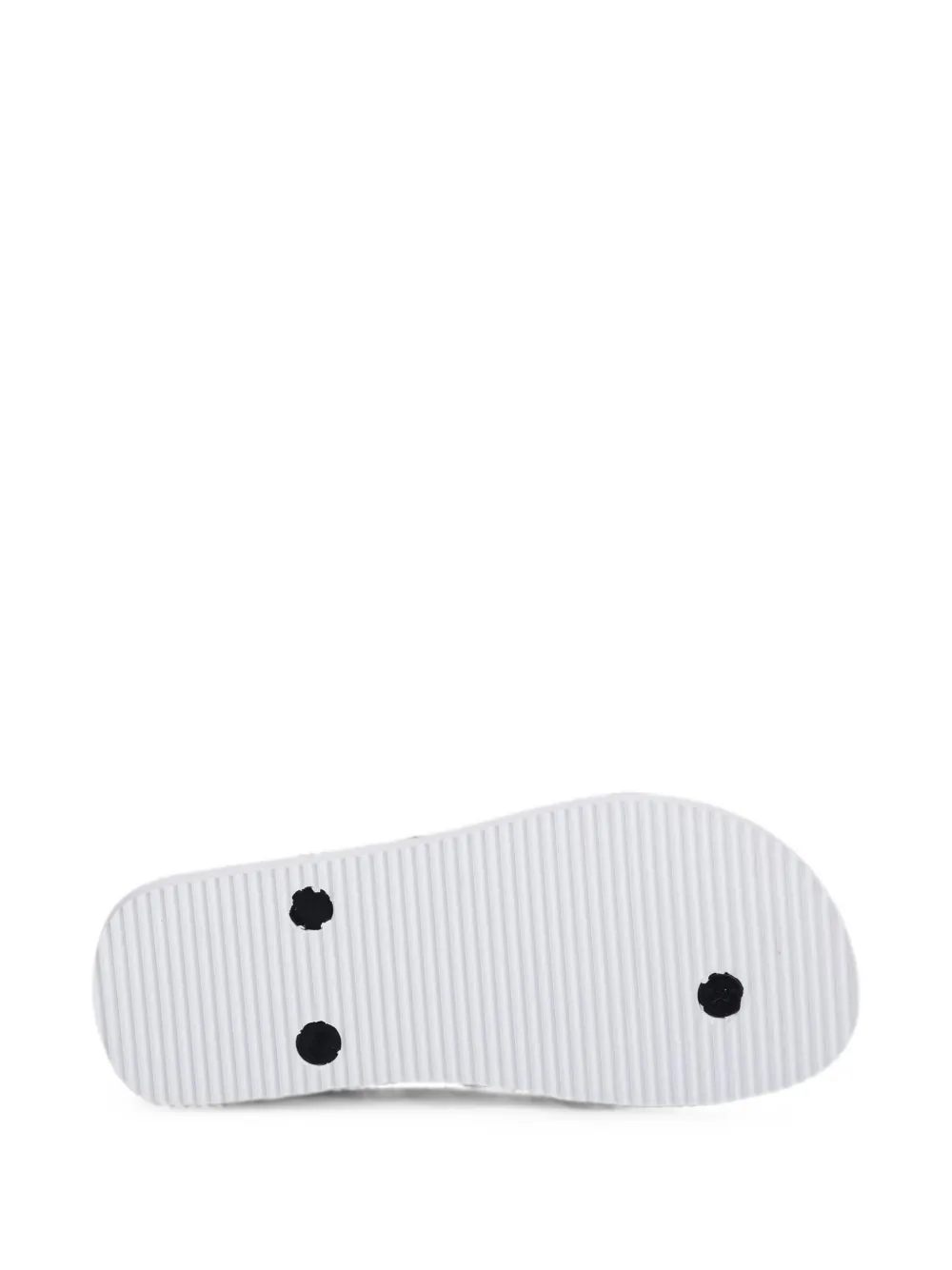 Versace Jeans Couture logo-print flip-flops Zwart