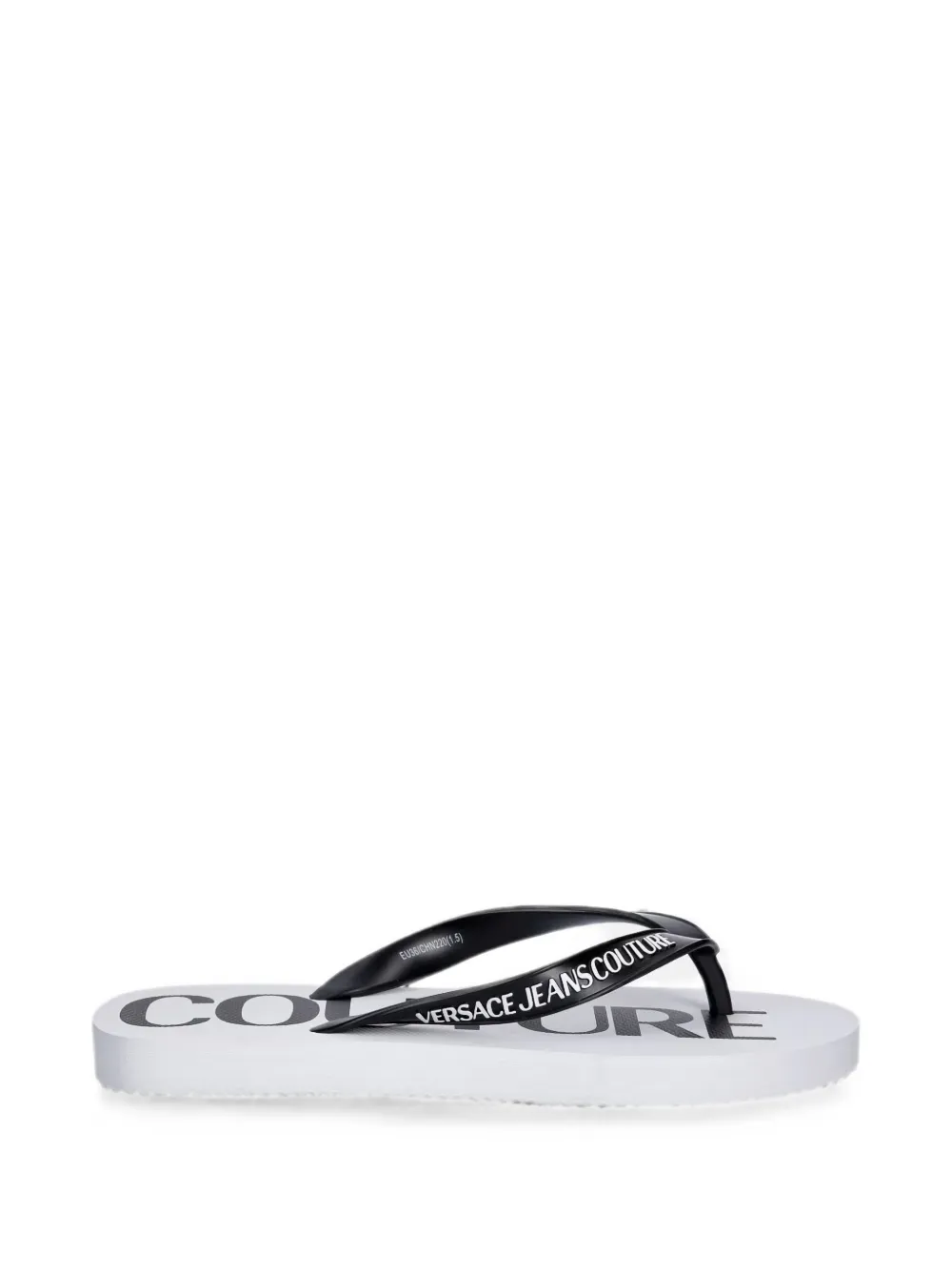 Versace Jeans Couture logo-print flip-flops - Nero