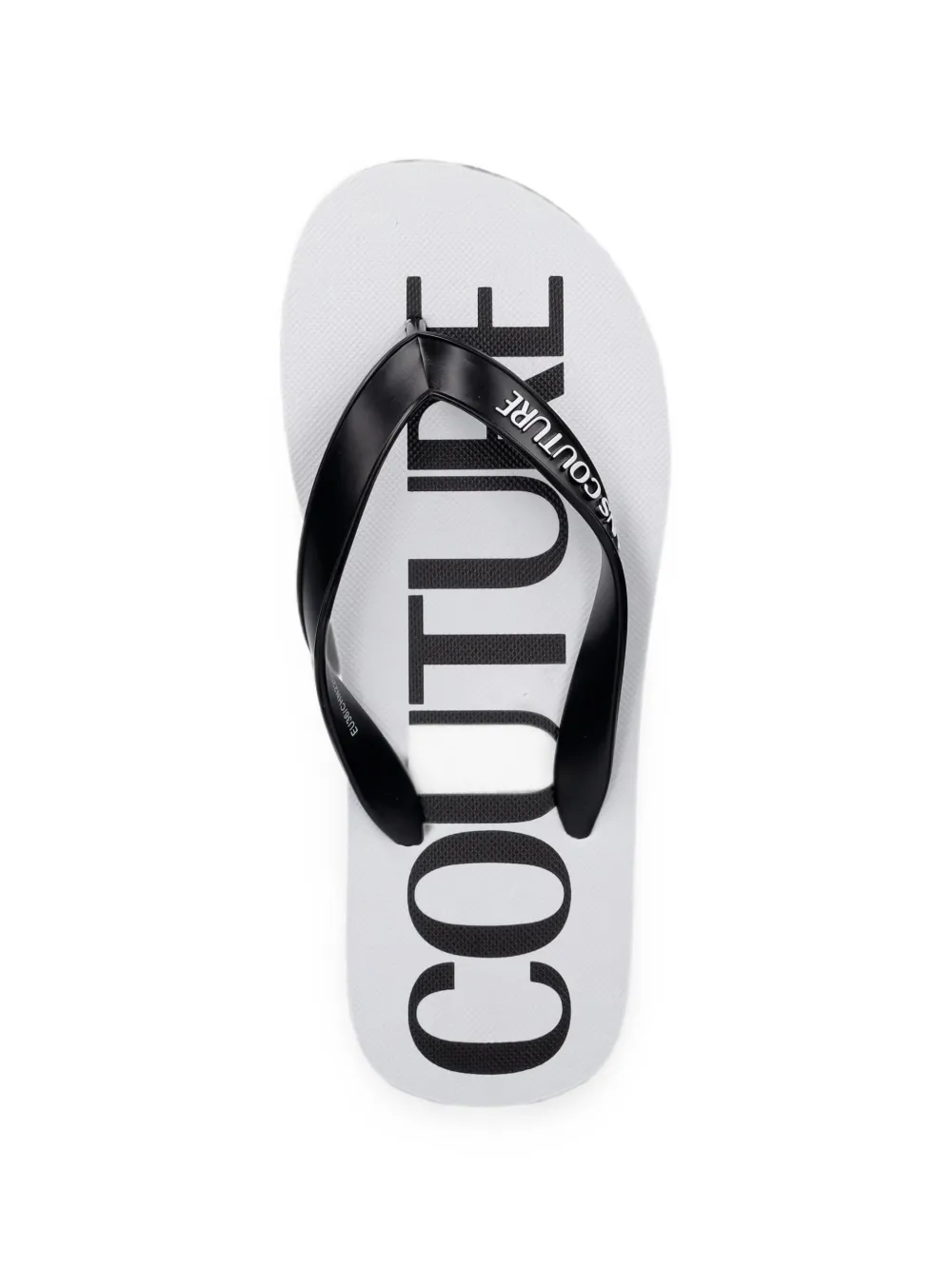Versace Jeans Couture logo-print flip-flops Zwart