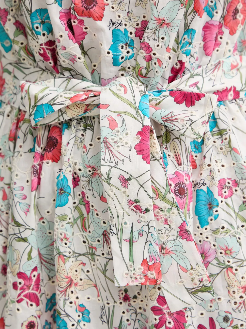 LIU JO Mini-jurk met bloemenprint Wit