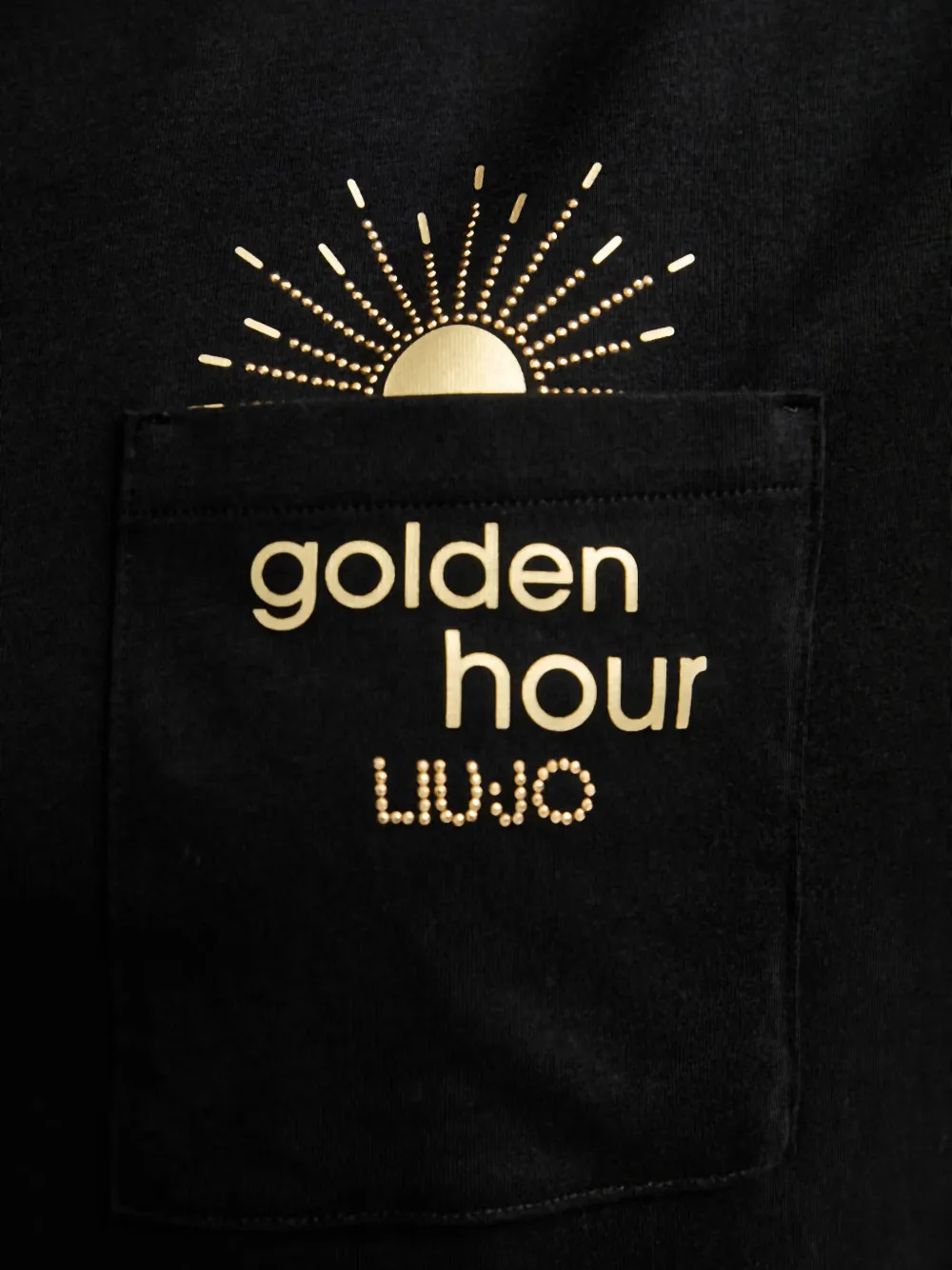 LIU JO T-shirt met zak Zwart