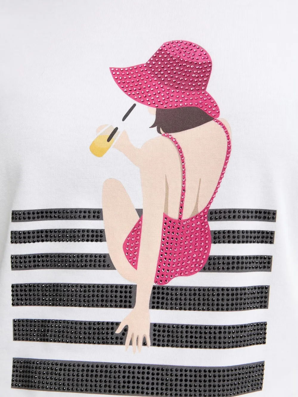 LIU JO T-shirt met print Wit