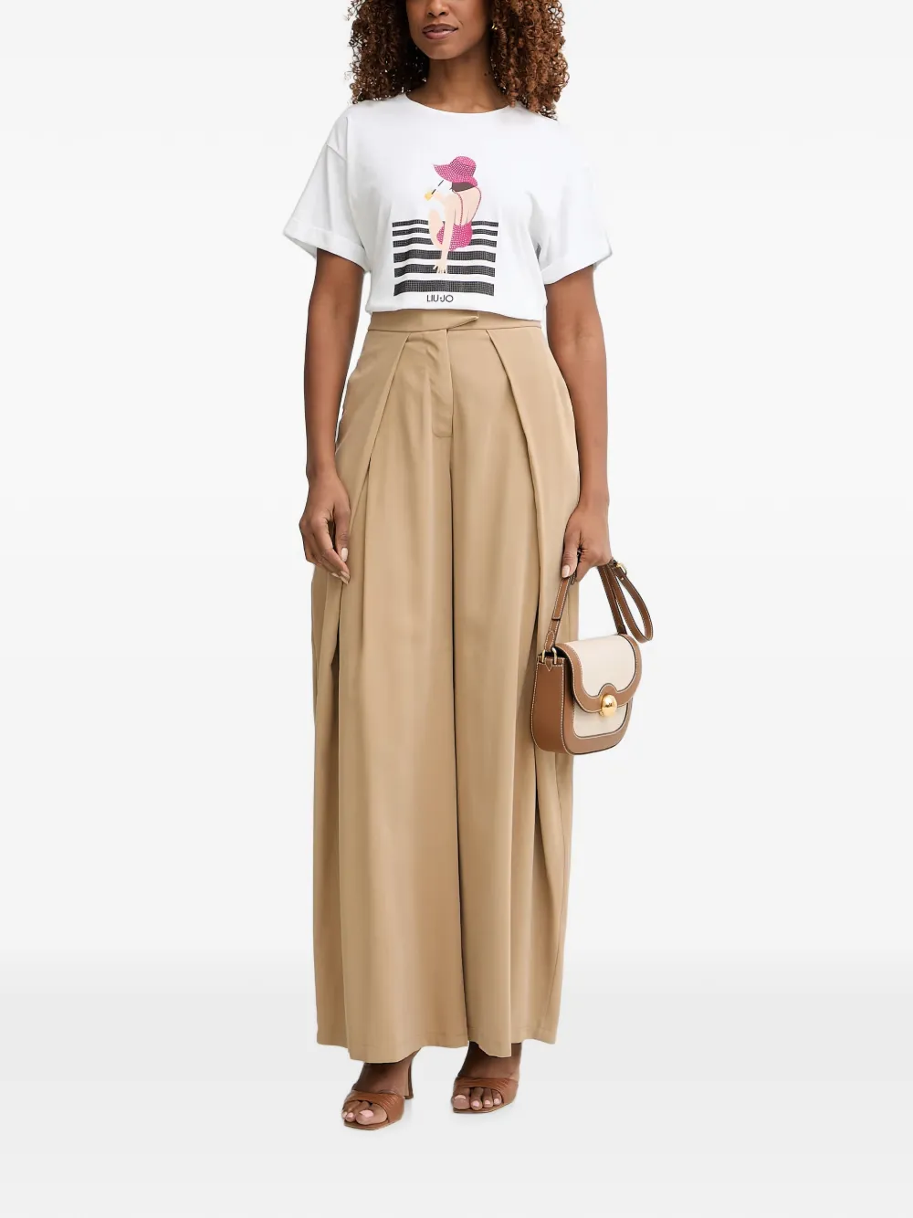 LIU JO T-shirt met print Wit