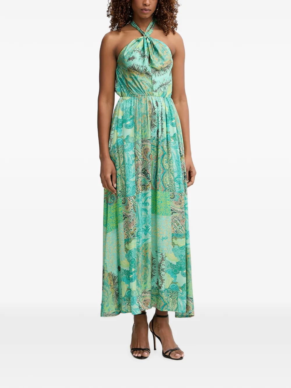 LIU JO paisley-print halterneck maxi dress · S