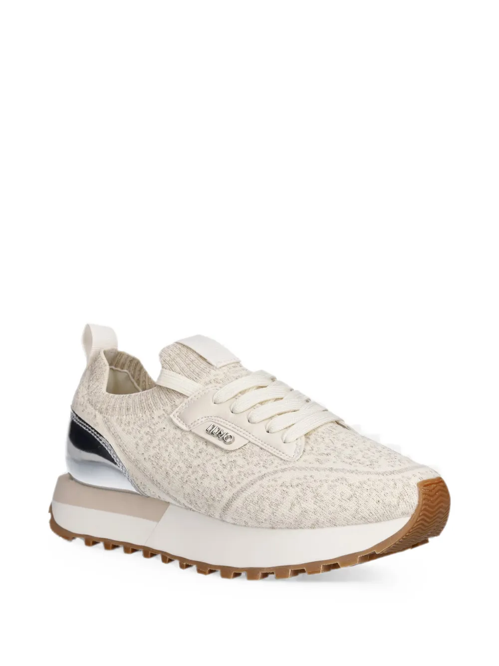 LIU JO logo-plaque sneakers Beige
