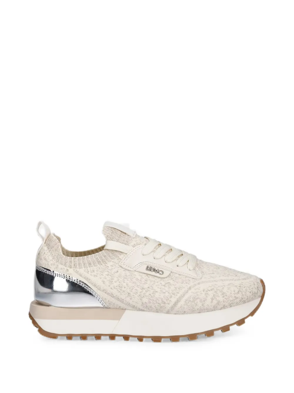 LIU JO logo-plaque sneakers - Nude