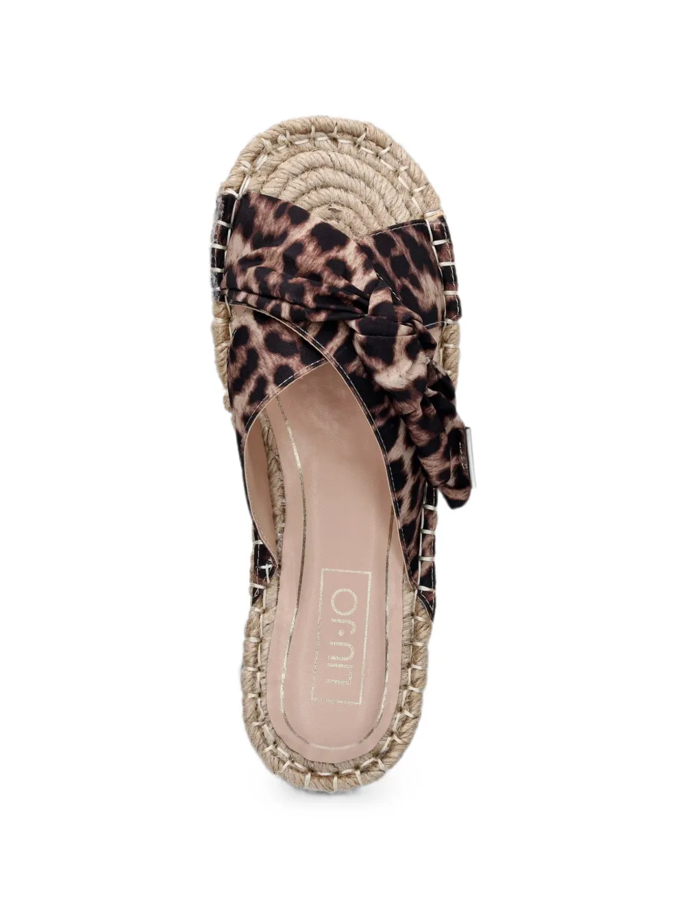 LIU JO Geknoopte espadrilles met luipaardprint Beige