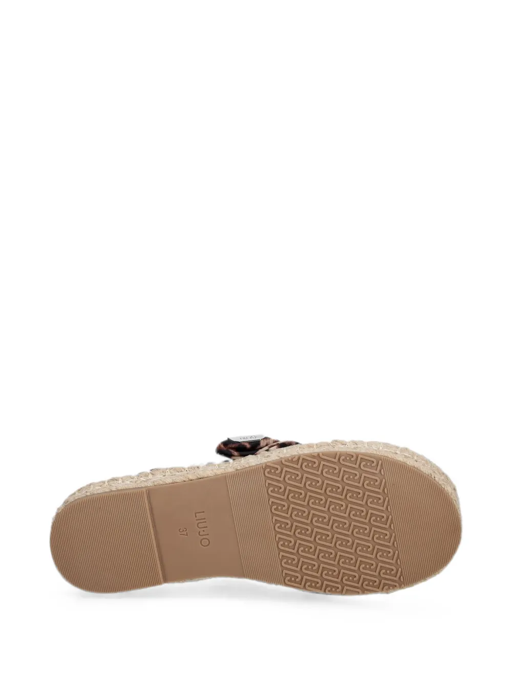 LIU JO Geknoopte espadrilles met luipaardprint Beige
