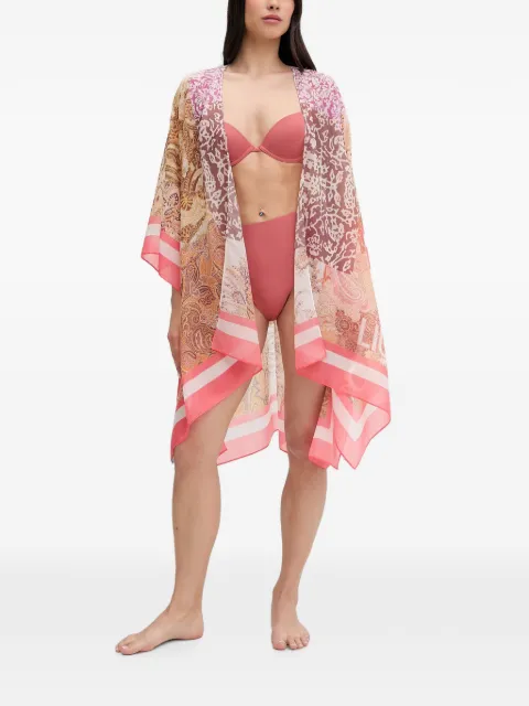 LIU JO pareo de playa con estampado de cachemira
