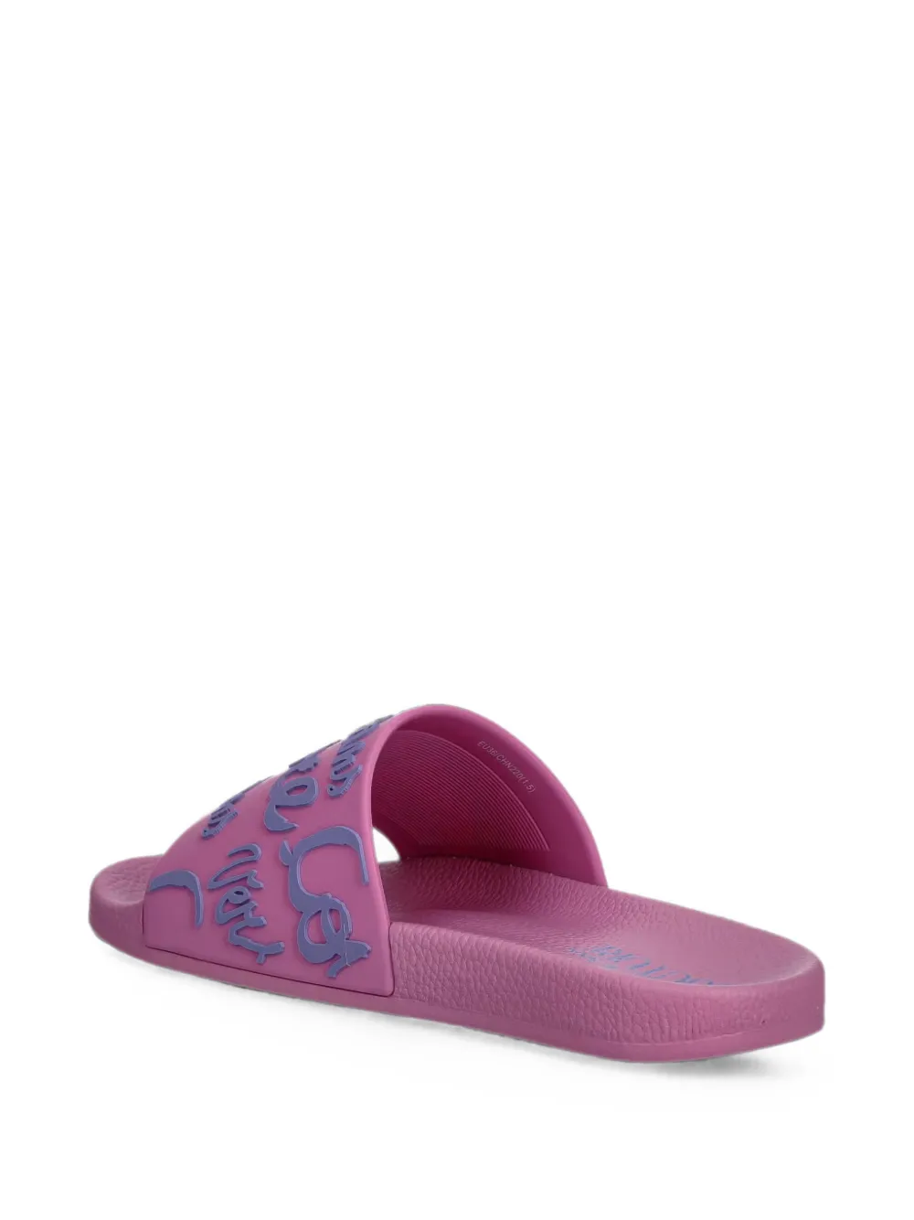Versace Jeans Couture logo-embossed slides Roze