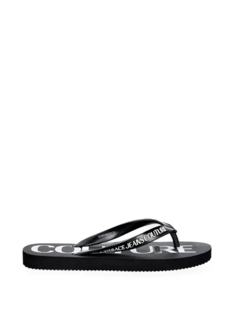 Versace Jeans Couture logo-print flip-flops