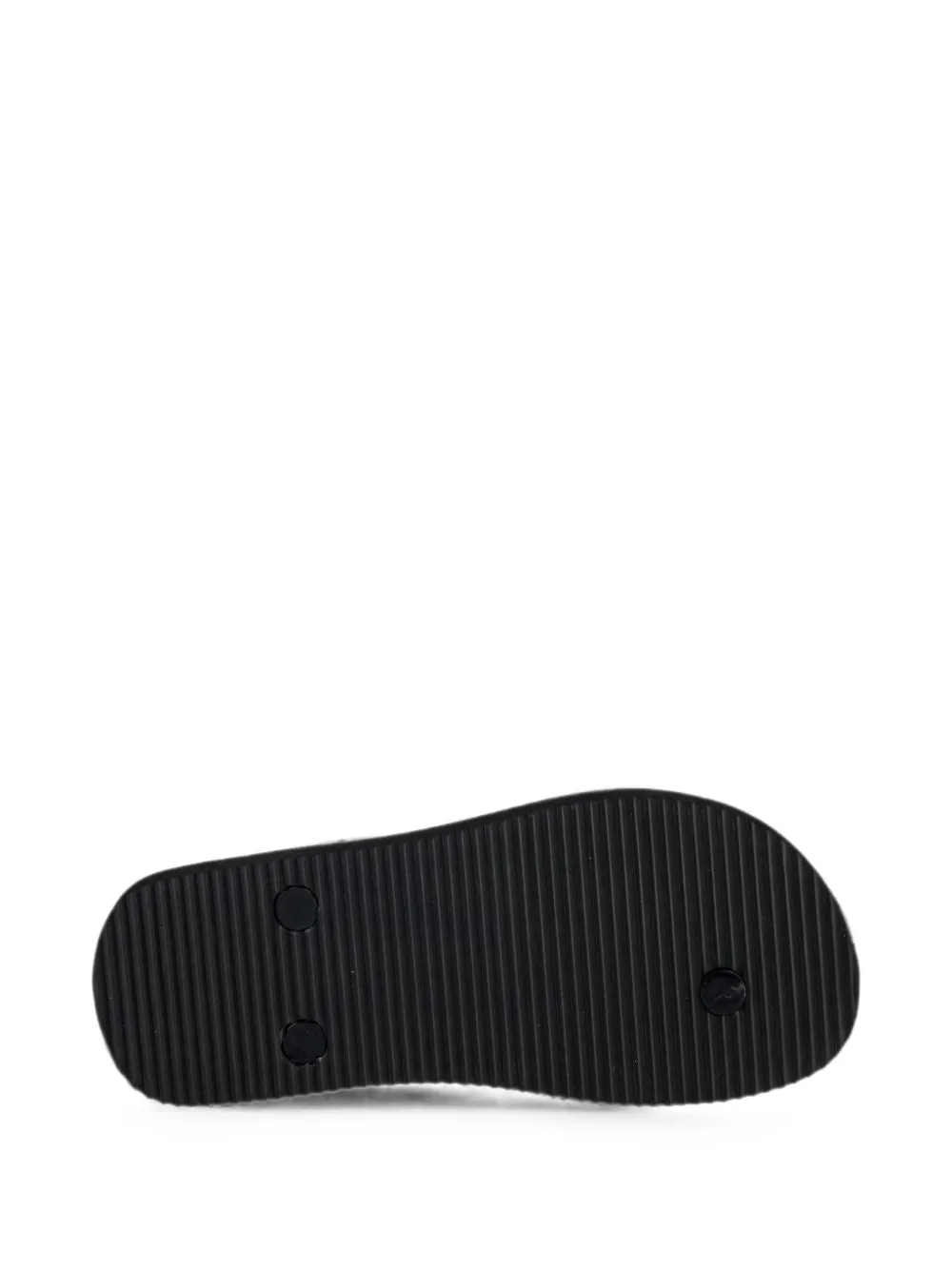 Versace Jeans Couture logo-print flip-flops Zwart