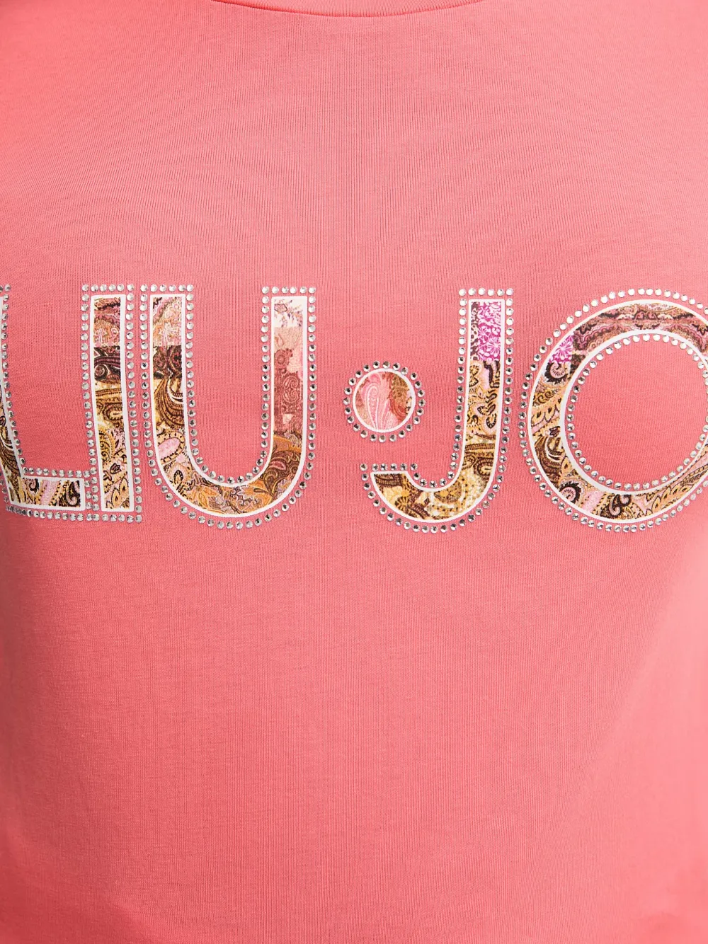 LIU JO T-shirt met stras Roze
