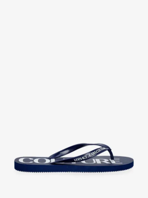 Versace Jeans Couture flip flops con logo estampado