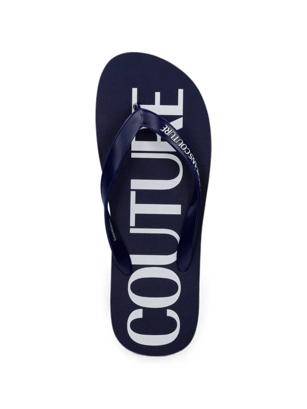 Versace Jeans Couture logo-print flip flops Blauw